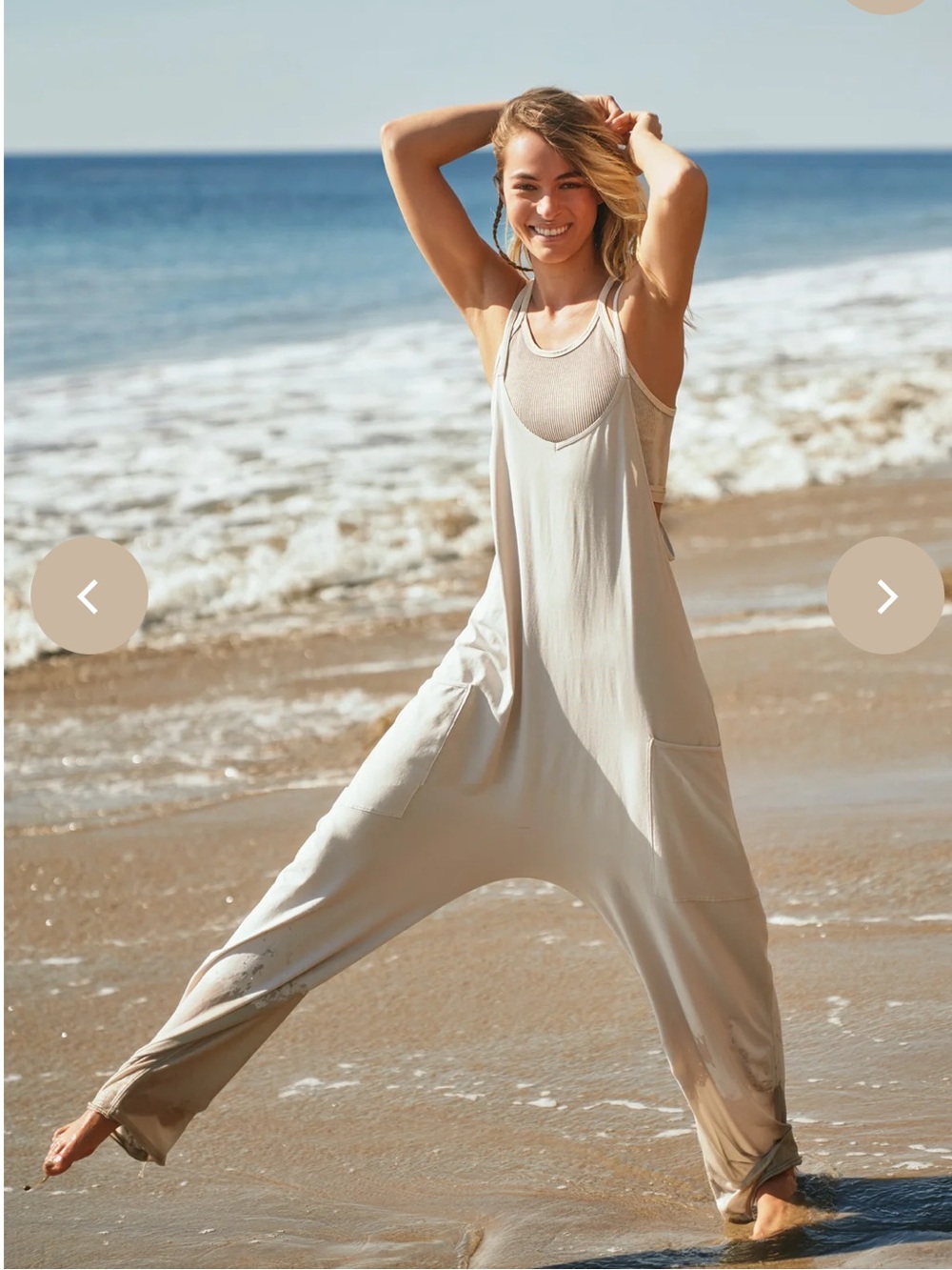 Free People FP movement Hot Shot Onesie in Green Smoke (XS) - Picture 7 of 10